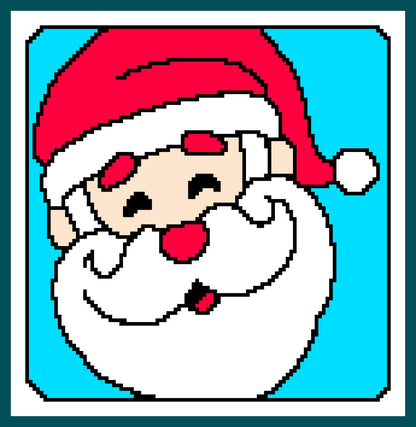 Jolly Santa Tapestry Crochet Graphghan Pattern