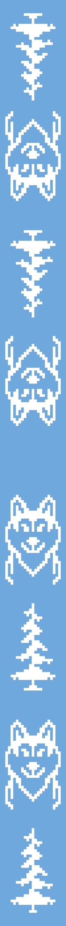 Wolf In The Woods Scarf Graphghan/tapestry Crochet Pattern