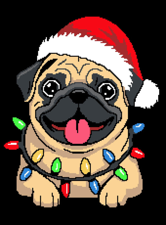 Merry Pug Crochet Graphghan Pattern