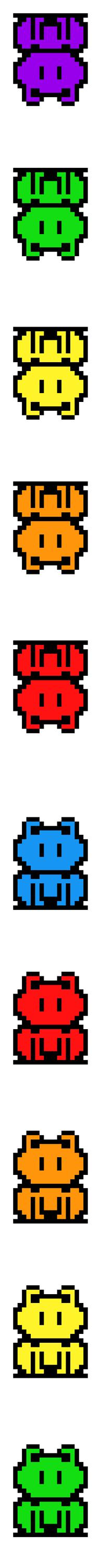 Lots Of Frogs Scarf Graphghan/tapestry Crochet Pattern