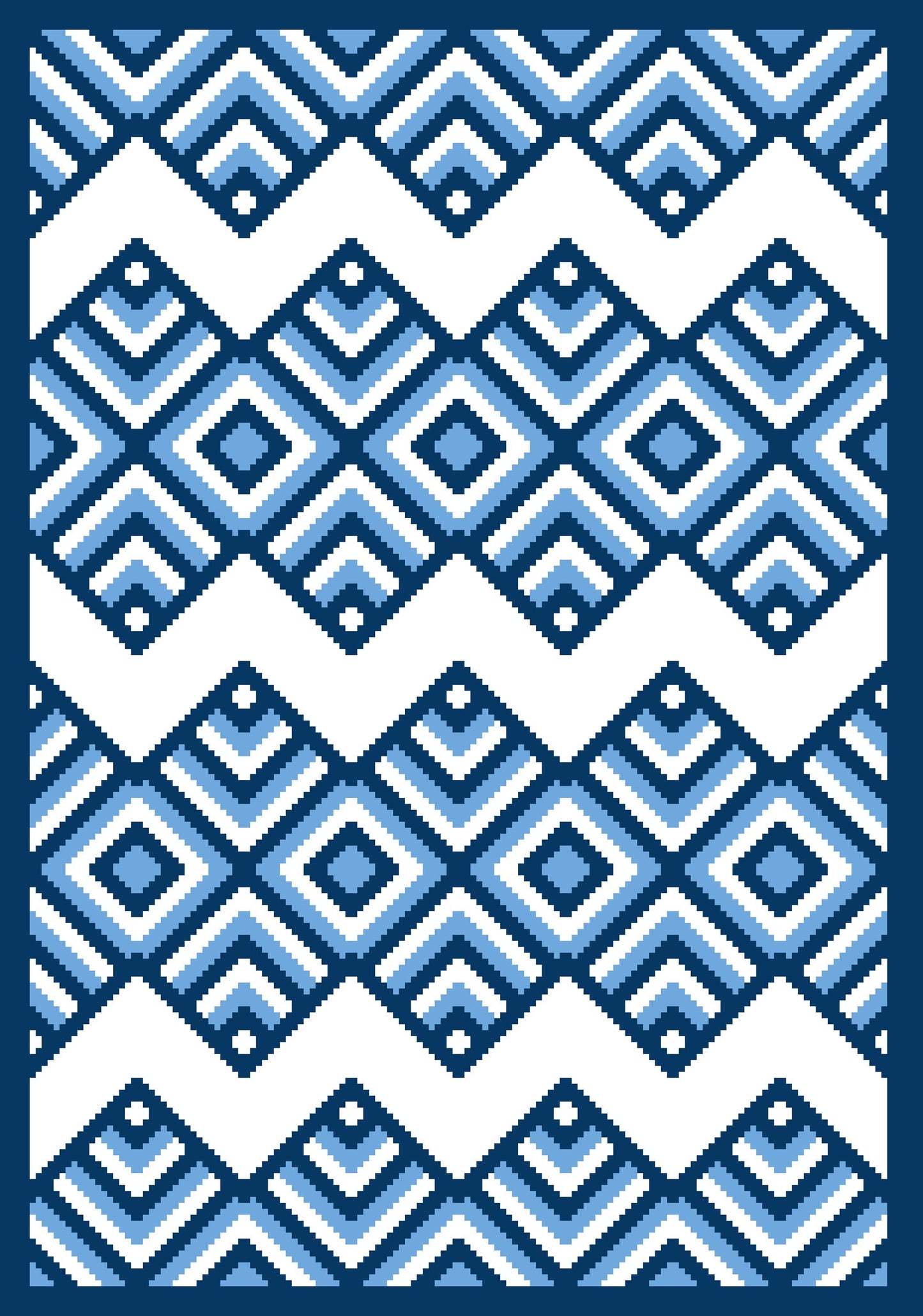 Power Of Stripes Blanket Graphghan/tapestry Crochet Pattern