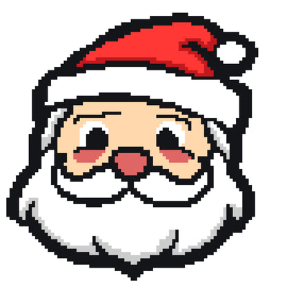 Santa Claus Crochet Graphghan Christmas Pillow