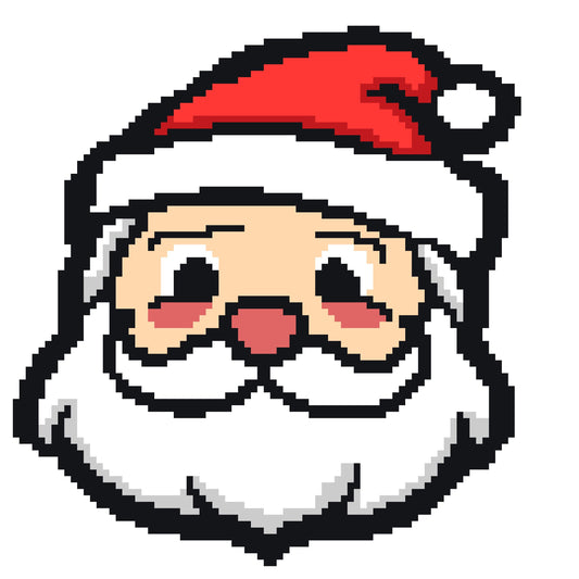 Santa Claus Crochet Graphghan Christmas Pillow