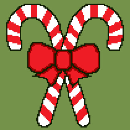 Candy Cane Tapestry/pillow  Graphghan Crochet Pattern