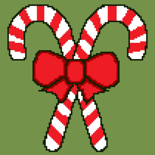 Candy Cane Tapestry/pillow  Graphghan Crochet Pattern