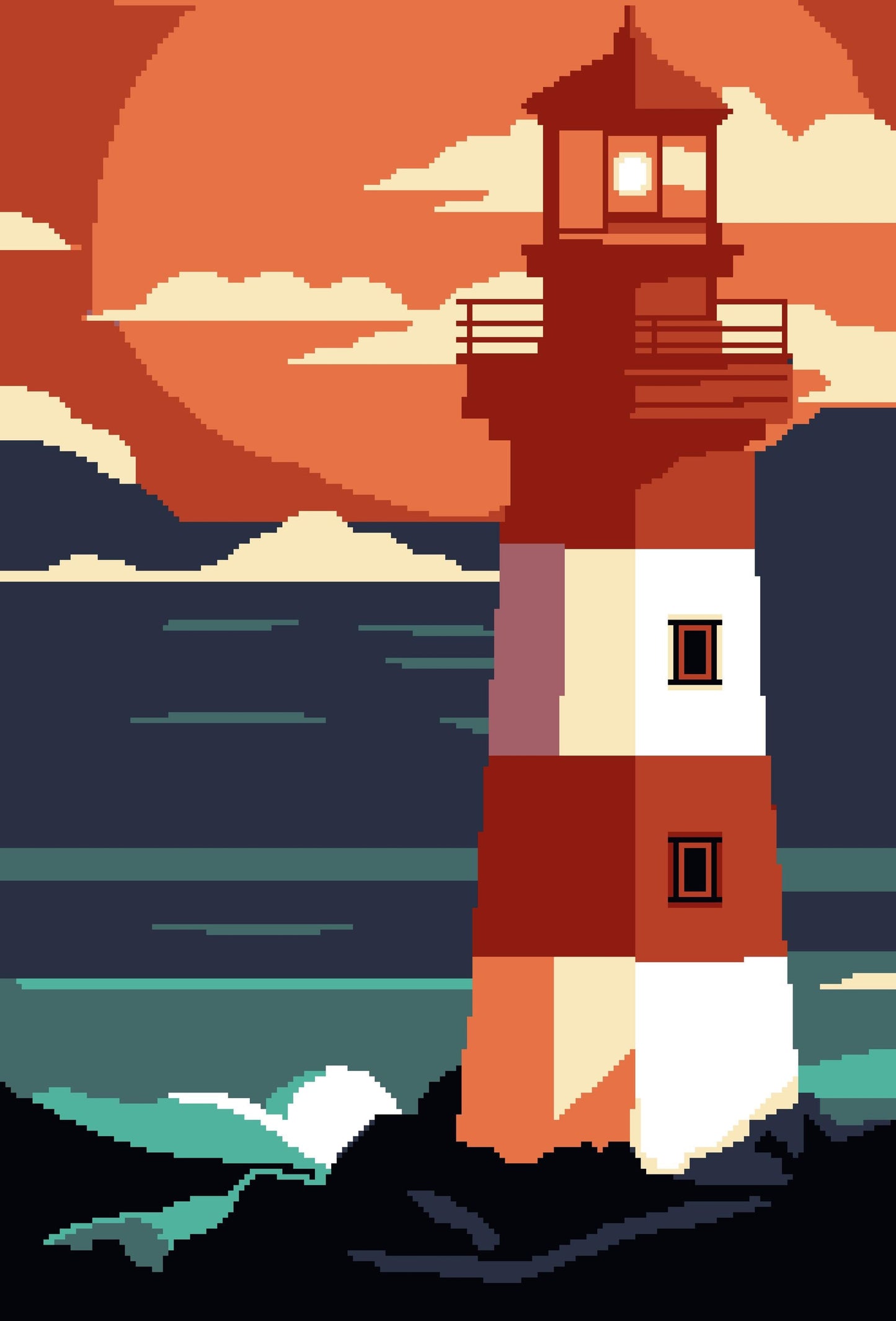 Lighthouse Crochet Graphghan Pattern