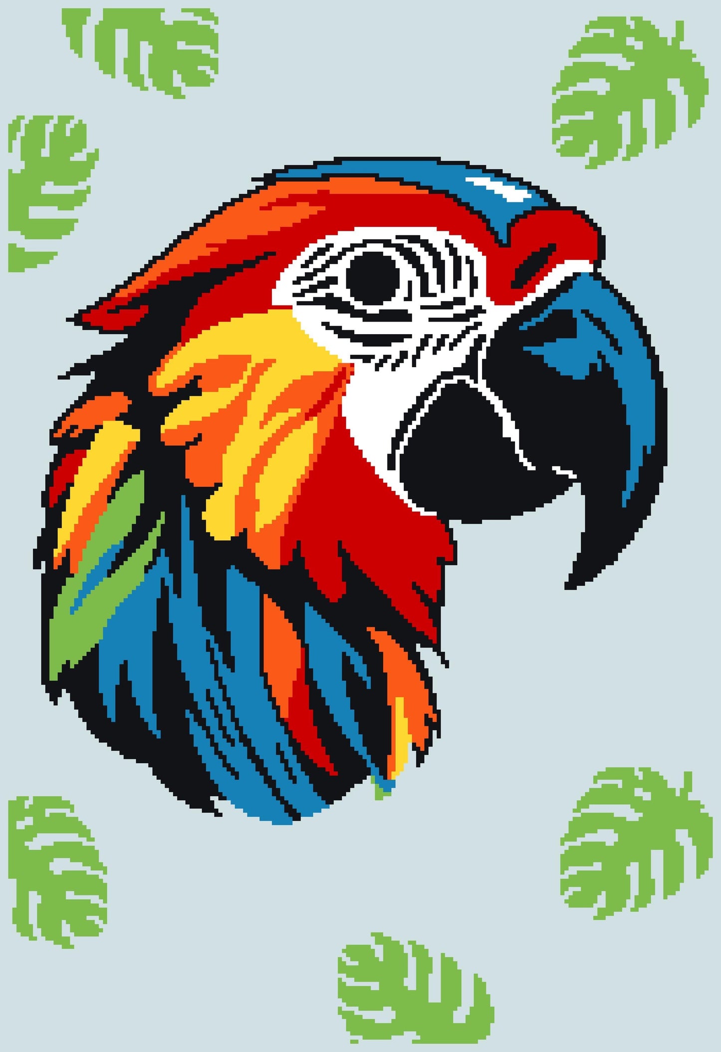 Parrot Harbor Crochet Graphghan Pattern