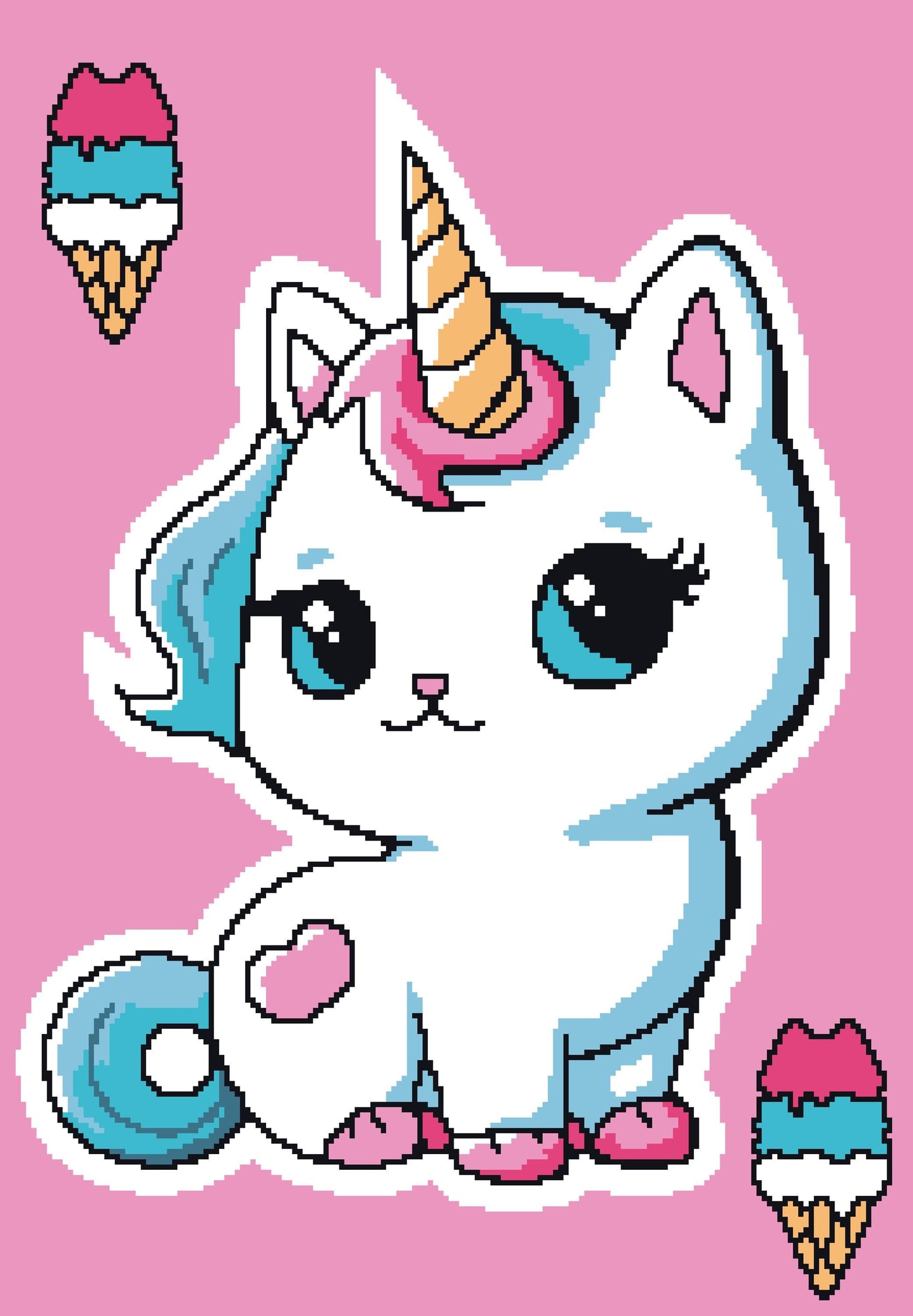 Unicorn  Cat  Graphgan Crochet Pattern