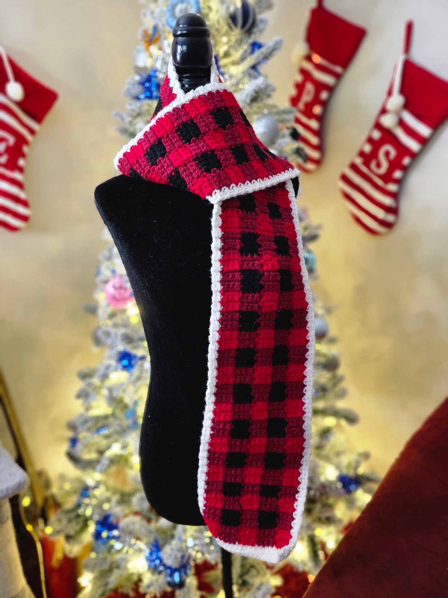 Buffalo Plaid  Scarf Graphghan/tapestry Crochet Pattern