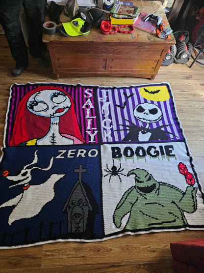 Spooky Characters Graphghan Crochet Pattern  NBC
