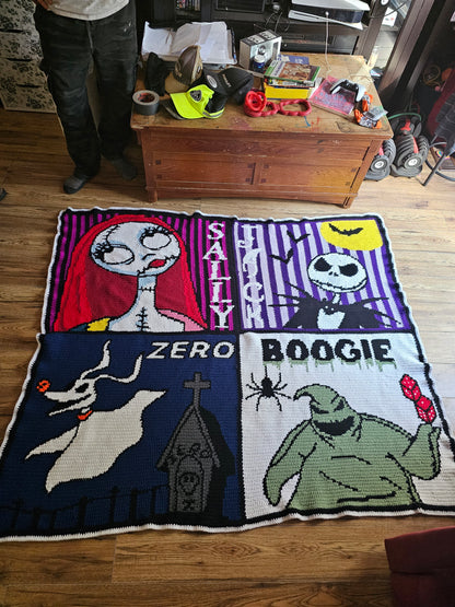 Spooky Characters Graphghan Crochet Pattern  NBC