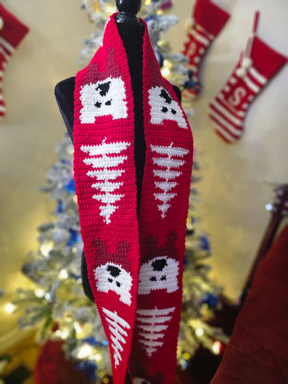 Polar Express Scarf Graphghan/tapestry Crochet Pattern